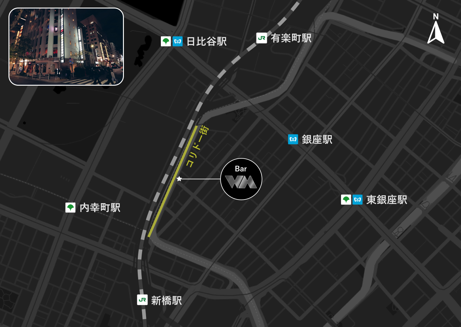 Bar WM アクセスマップ